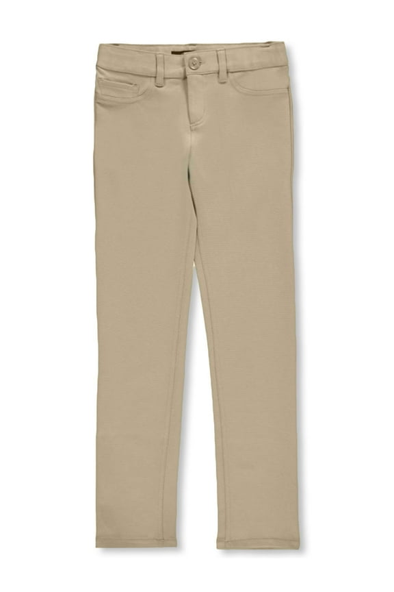 Girls' Ponte Knit Skinny Jeggings Color: khaki Size: 12