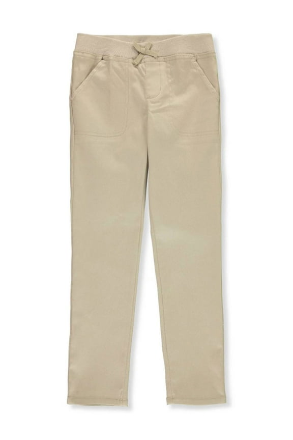 Girls' Pull-On Pants - khaki, 14 (Big Girls)