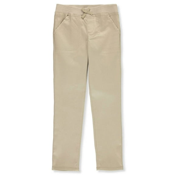 French Toast Girls' Pull-On Pants - khaki, 8 (Big Girls)
