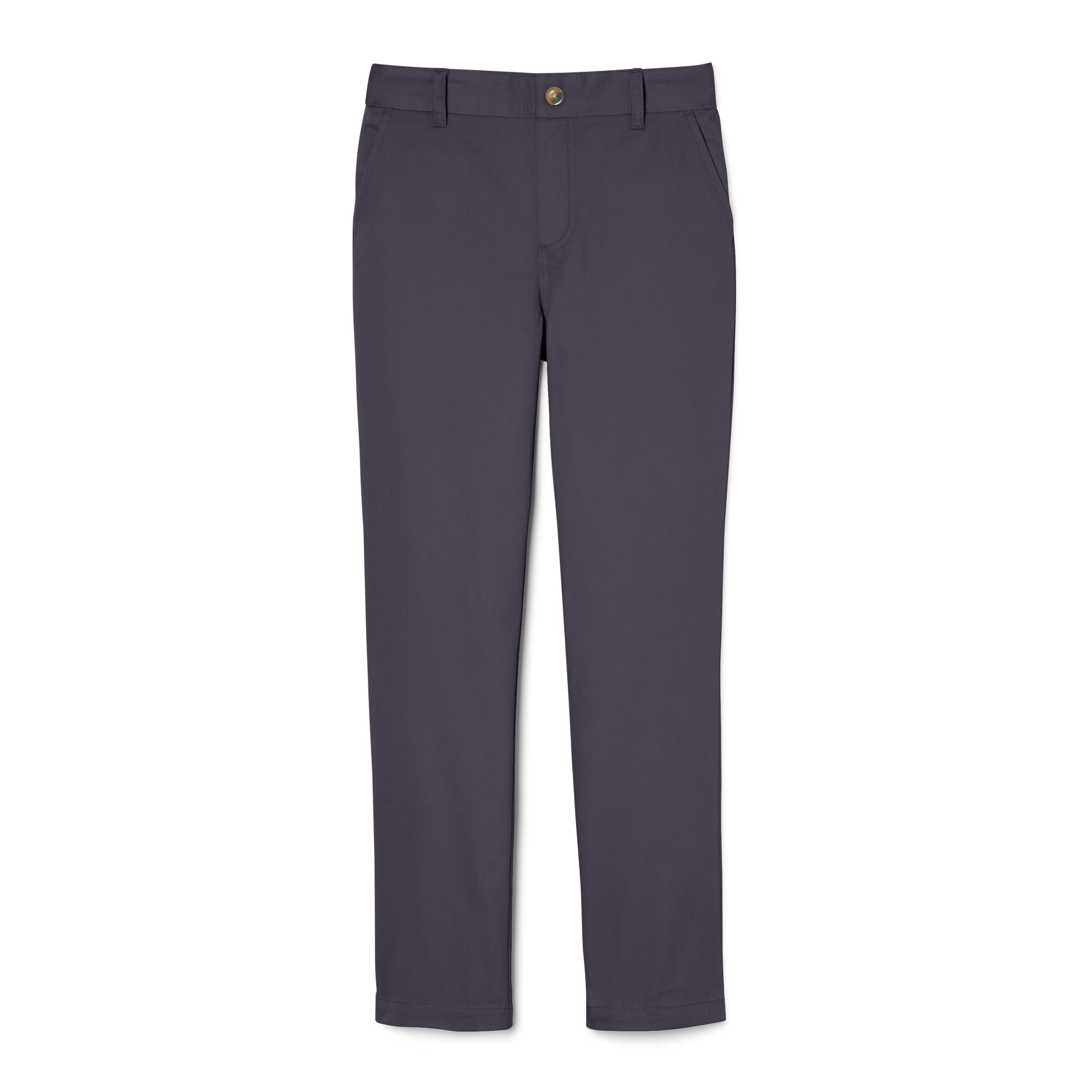 French Toast Adjustable Waist Stretch Belted Straight Leg Pants – S&D Kids