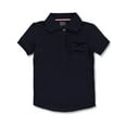 thumbnail image 1 of French Toast Girls' S/S Knit Polo with Bowed Pocket - navy, 7 - 8 (Big Girls), 1 of 1