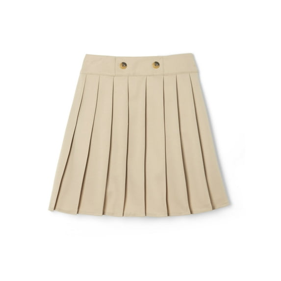 French Toast Girls School Uniform Adjustable Waist Front Button Pleated Scooter Skirt, Sizes 4-20