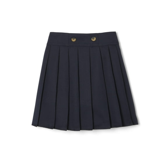 French Toast Girls School Uniform Adjustable Waist Front Button Pleated Scooter Skirt, Sizes 4-20
