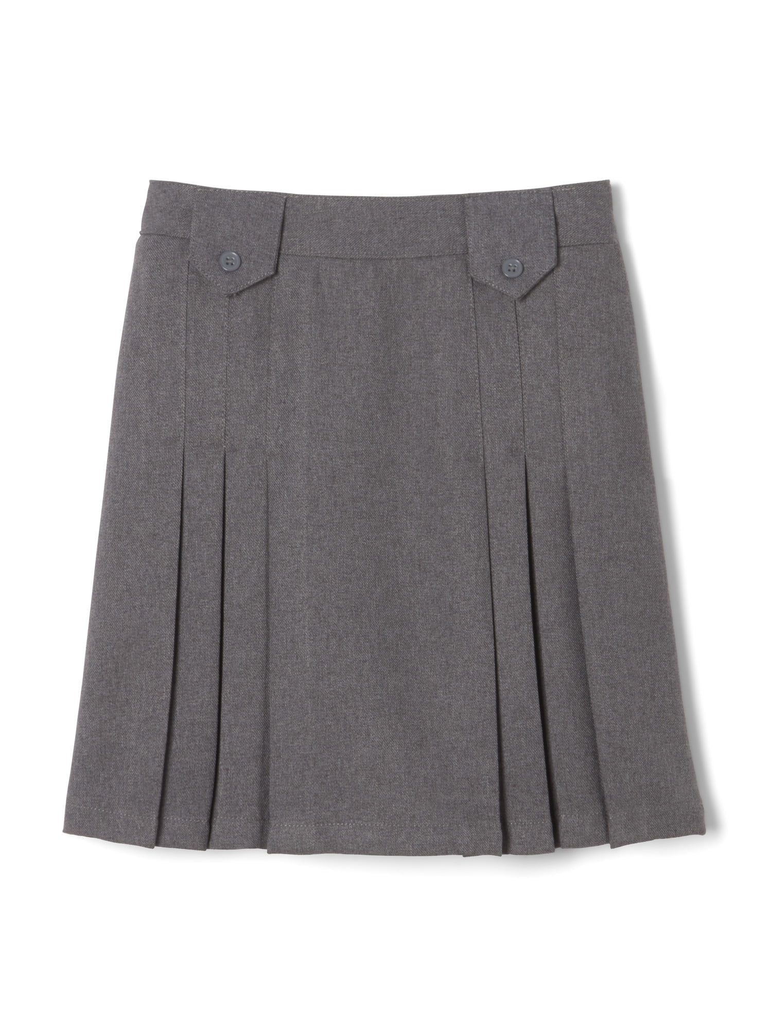 Little Girls School Uniform Adjustable Waist Pleated Skirt ,Sizes 3-8T,Gray,4-5  Years Old - Walmart.com