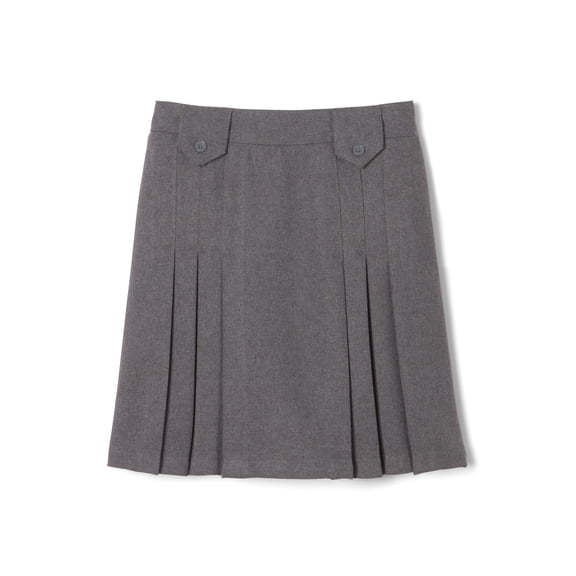 French Toast Girls School Uniform Adjustable Waist Front Tab Pleated Skirt, Sizes 4-20 & Plus