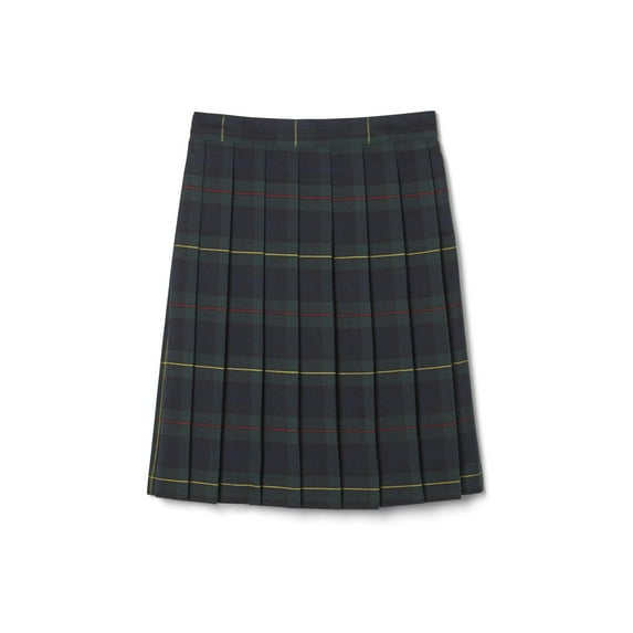 French Toast Girls School Uniform Adjustable Waist Mid Length Plaid Pleated Scooter Skirt, Sizes 4-20