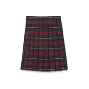 French Toast Girls School Uniform Adjustable Waist Mid Length Plaid Pleated Scooter Skirt, Sizes 4-20