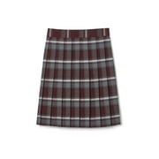 FRENCH TOAST Girls School Uniform Adjustable Waist Mid Length Plaid Pleated Scooter Skirt, Sizes 4-20