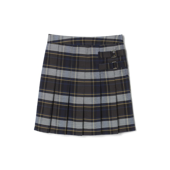 French Toast Girls School Uniform Adjustable Waist Plaid 2-Tab Scooter Skirt, Sizes 4-20 & Plus