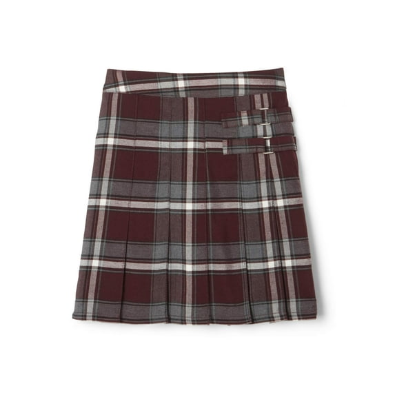 French Toast Girls School Uniform Adjustable Waist Plaid 2-Tab Scooter Skirt, Sizes 4-20 & Plus