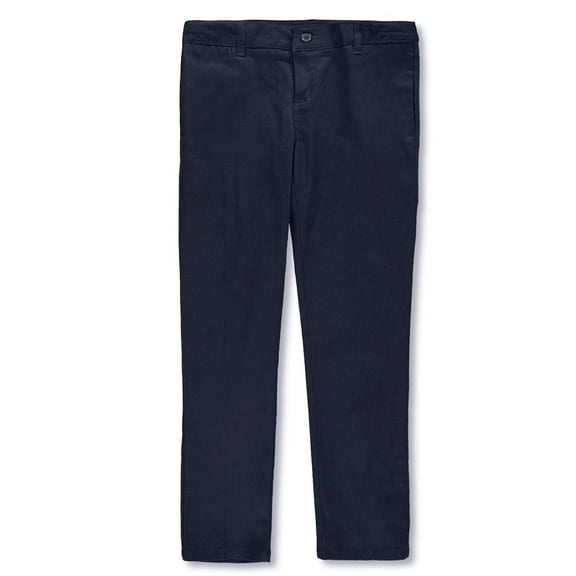 French Toast Girls School Uniform Adjustable Waist Stretch Twill Skinny Pants, Sizes 4-20 & Plus