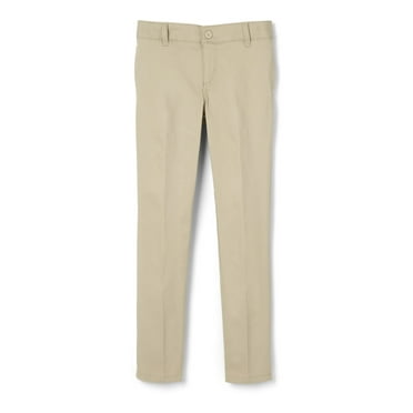 French Toast Girls School Uniform Adjustable Waist Stretch Twill Skinny Pants, Sizes 4-20