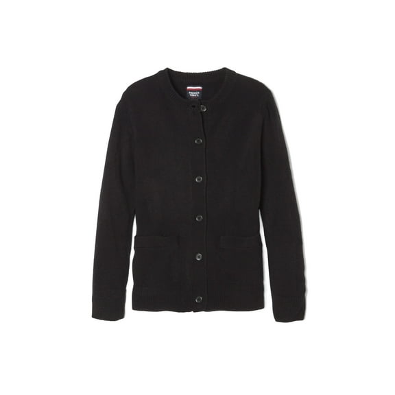 French Toast Girls School Uniform Anti-Pill Crewneck Cardigan Sweater, Sizes 4-20