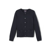 French Toast Girls School Uniform Bow Pocket Cardigan Sweater, Sizes 4-16