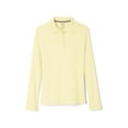 thumbnail image 1 of French Toast Girls School Uniform Long Sleeve Picot Collar Interlock Polo Shirt, Sizes 4-20 & Plus, 1 of 2