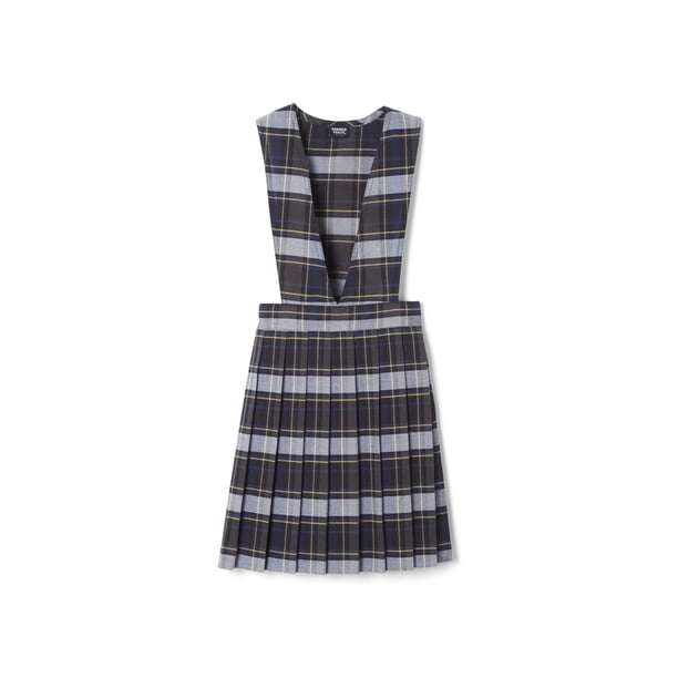 French Toast Girls School Uniform Plaid VNeck Pleated Jumper, Sizes 4