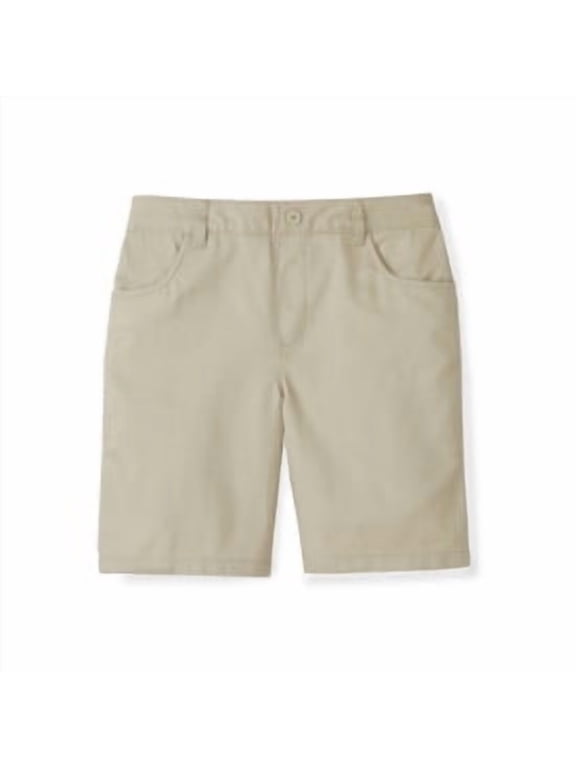 Girls School Uniform Pull-On Twill Shorts, Sizes 4-20
