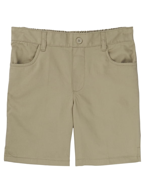 Girls School Uniform Pull-On Twill Shorts, Sizes 4-20