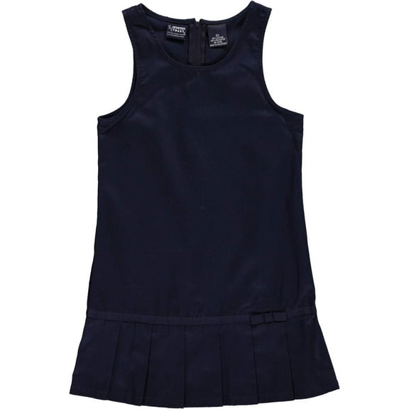 French Toast Girls School Uniform Ribbon Bow Pleated Jumper Dress, Sizes 4-20