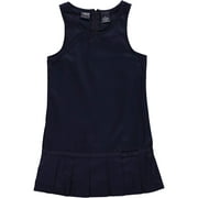 Girls School Uniform Ribbon Bow Pleated Jumper Dress, Sizes 4-20