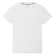 FRENCH TOAST Girls School Uniform Short Sleeve Modern Peter Pan Collar Blouse, Sizes 4-20 & Plus