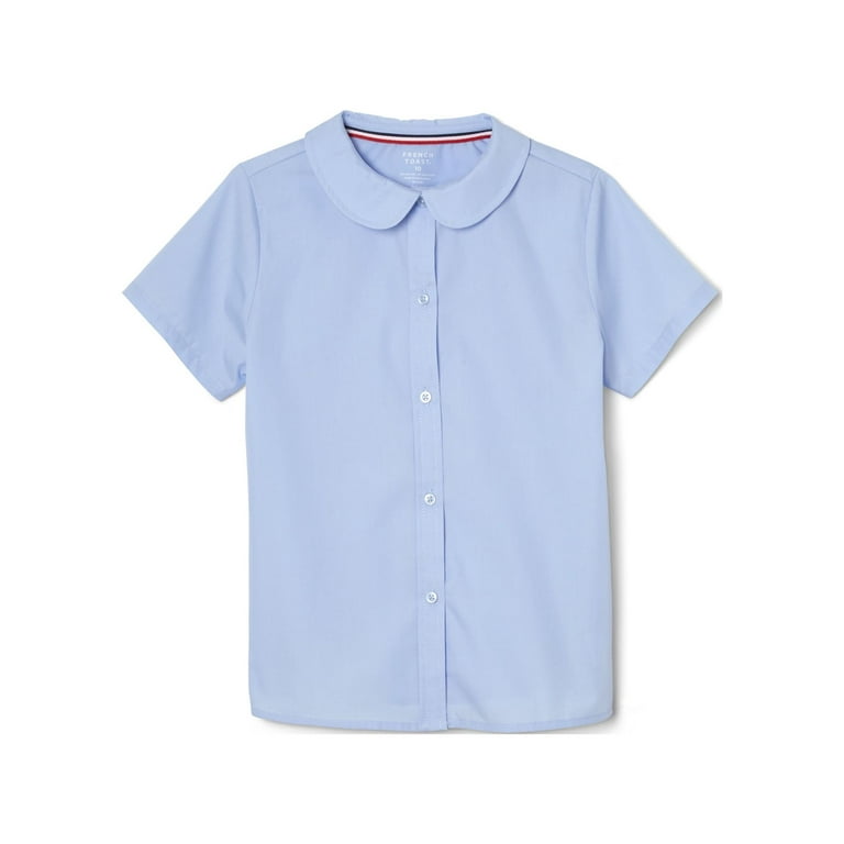 girls blue school blouse