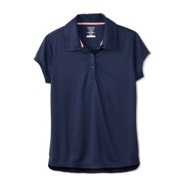 French Toast Girls School Uniform Short Sleeve Performance Polo Shirt, Sizes 4-20 & Plus