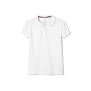 French Toast Girls School Uniform Short Sleeve Peter Pan Collar Polo Shirt, Sizes 4-16