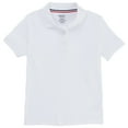 thumbnail image 1 of French Toast Girls School Uniform Short Sleeve Picot Collar Interlock Polo Shirt, 1 of 8
