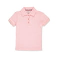 thumbnail image 1 of French Toast Girls School Uniform Short Sleeve Picot Collar Interlock Polo Shirt, Sizes 4-20 & Plus, 1 of 2