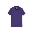 thumbnail image 1 of French Toast Girls School Uniform Short Sleeve Picot Collar Interlock Polo Shirt, 1 of 2
