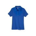 thumbnail image 1 of French Toast Girls School Uniform Short Sleeve Picot Collar Interlock Polo Shirt, 1 of 2