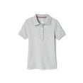 thumbnail image 1 of French Toast Girls School Uniform Short Sleeve Picot Collar Interlock Polo Shirt, 1 of 10