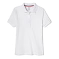 thumbnail image 1 of French Toast Girls School Uniform Short Sleeve Picot Collar Interlock Polo Shirt, 1 of 5