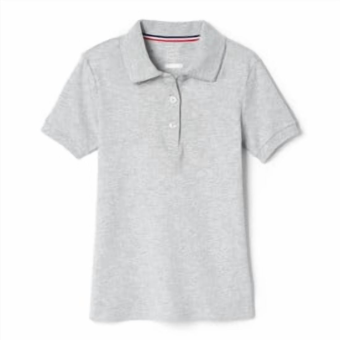French Toast Girls School Uniform Short Sleeve Picot Collar Interlock Polo Shirt