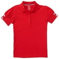 thumbnail image 1 of French Toast Girls School Uniform Short Sleeve Puff Sleeve Polo Shirt With Rhinestone Buttons, Sizes 4-16 & Plus, 1 of 2