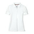 thumbnail image 1 of French Toast Girls School Uniform Short Sleeve Puff Sleeve Polo Shirt With Rhinestone Buttons, Sizes 4-16 & Plus, 1 of 3