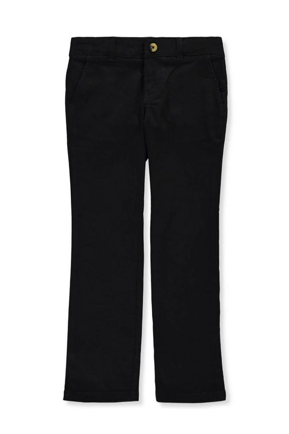 Girls School Uniform Stretch Twill Straight Leg Pants, Sizes 4-20 & Plus