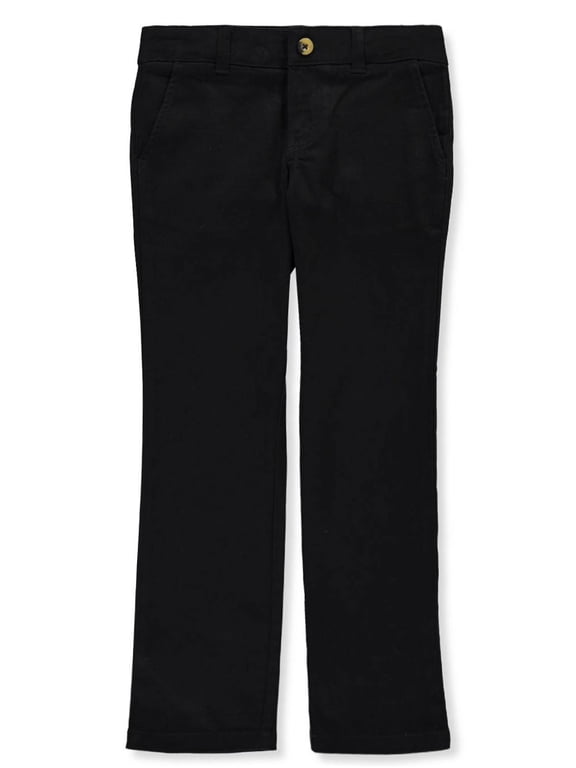 Girls School Uniform Stretch Twill Straight Leg Pants, Sizes 4-20 & Plus