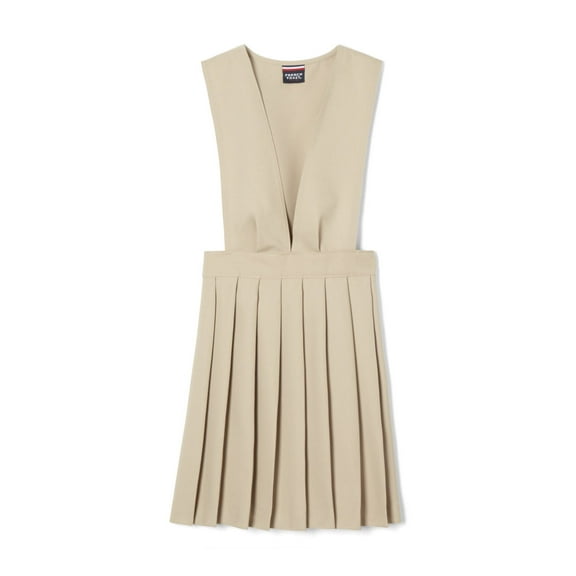 French Toast Girls School Uniform V-Neck Pleated Jumper, Sizes 4-20 & Plus