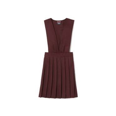 French Toast Girls School Uniform V-Neck Pleated Jumper, Sizes 4-20 & Plus