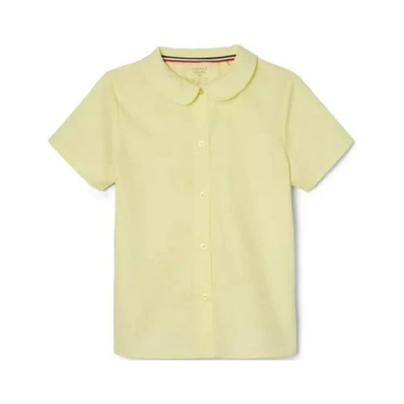 French Toast Girls Short Sleeve Peter Pan Collar Blouse