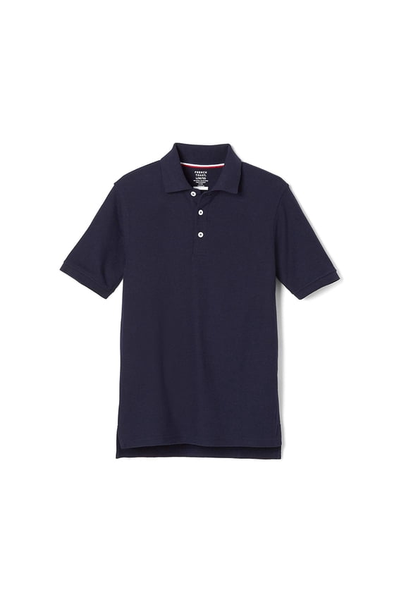 Girls Short Sleeves Picot Polo Shirt 2 Pack Navy X-Small