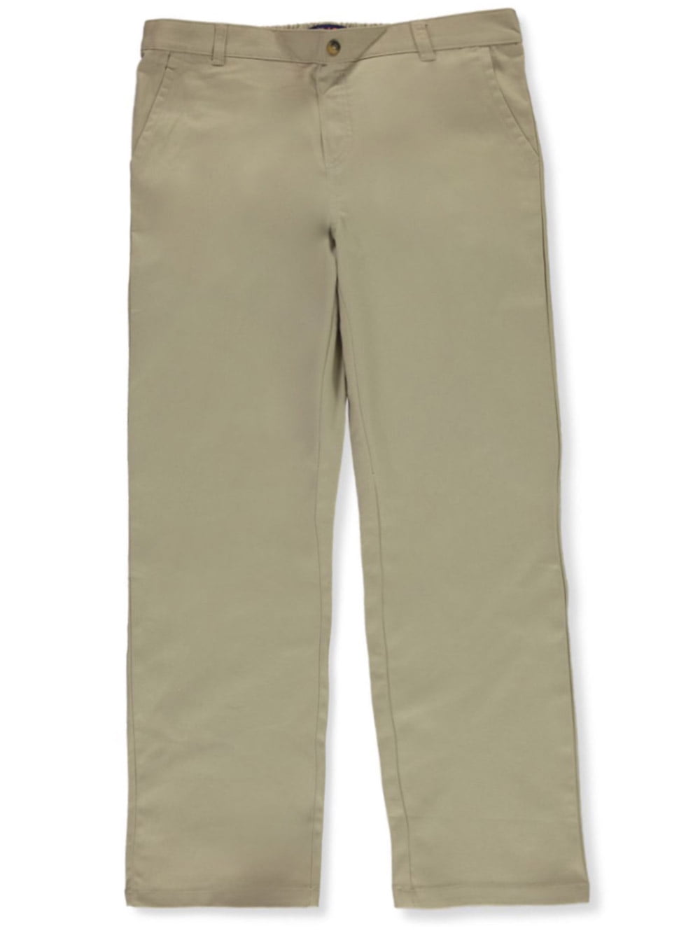 French Toast Girls' Straight Leg Pull-On Uniform Pants - khaki, 6x