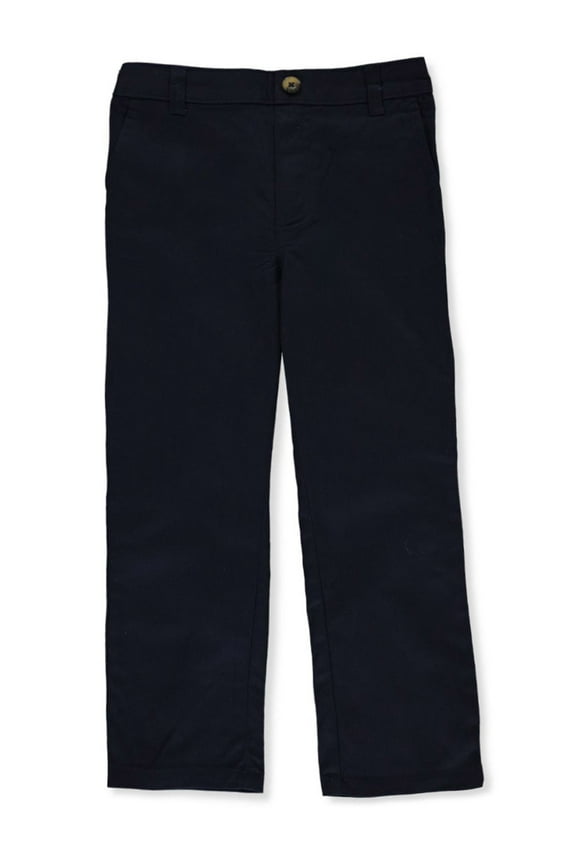 Girls' Straight Leg Pull-On Uniform Pants - navy, 12 (Big Girls)