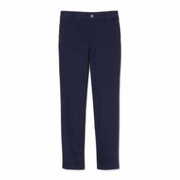 French Toast Girls' Straight Leg Pull-On Uniform Pants - navy, 18 (Big Girls)