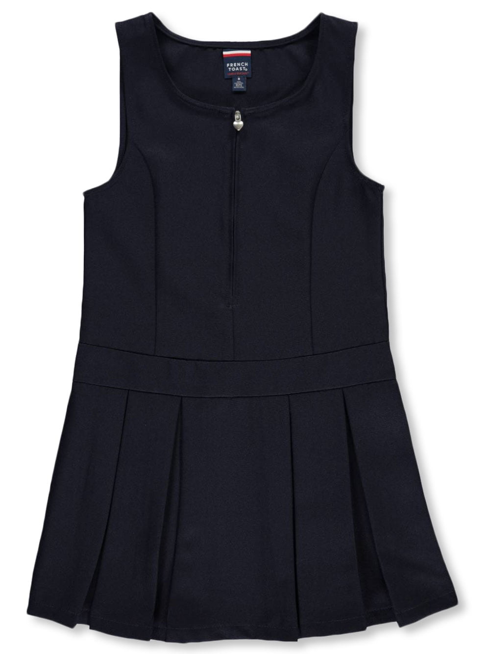 French Toast Girls' ZipFront Jumper navy, 14 (Big Girls)