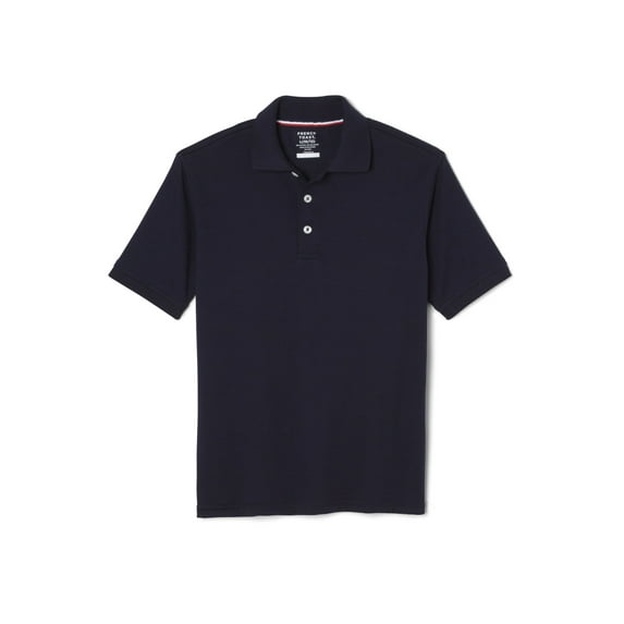 French Toast Husky Boys School Uniform Short Sleeve Interlock Polo Shirt (Husky)