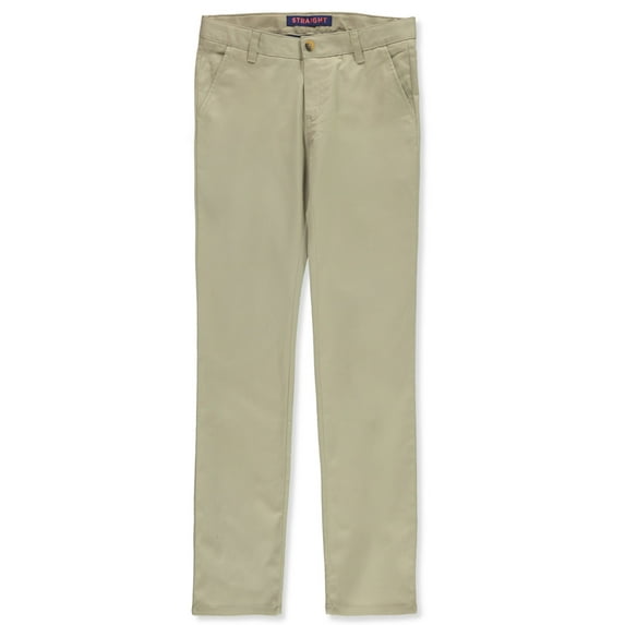 French Toast Women's Straight Leg Pants Color: khaki Size: womens 4