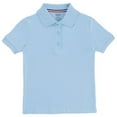 thumbnail image 1 of French Toast - Little Girls SS Interlock Fitted Knit Polo Picot Collar Blue / 4, 1 of 9